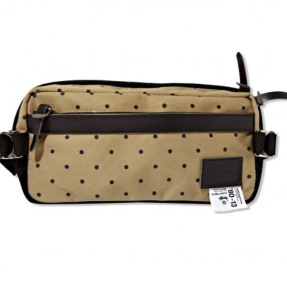 NWOT STUSSY X MASTERPIECE mixed material belt bag